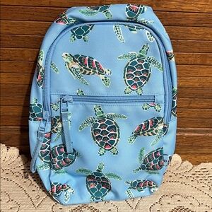 NWT Vera Bradley Essential Sling Backpack SEA TURTLES